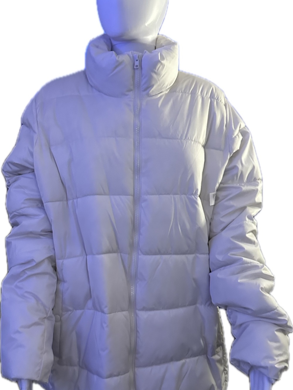 Women's White Puffer Jacket - Lightweight Quilted Coat